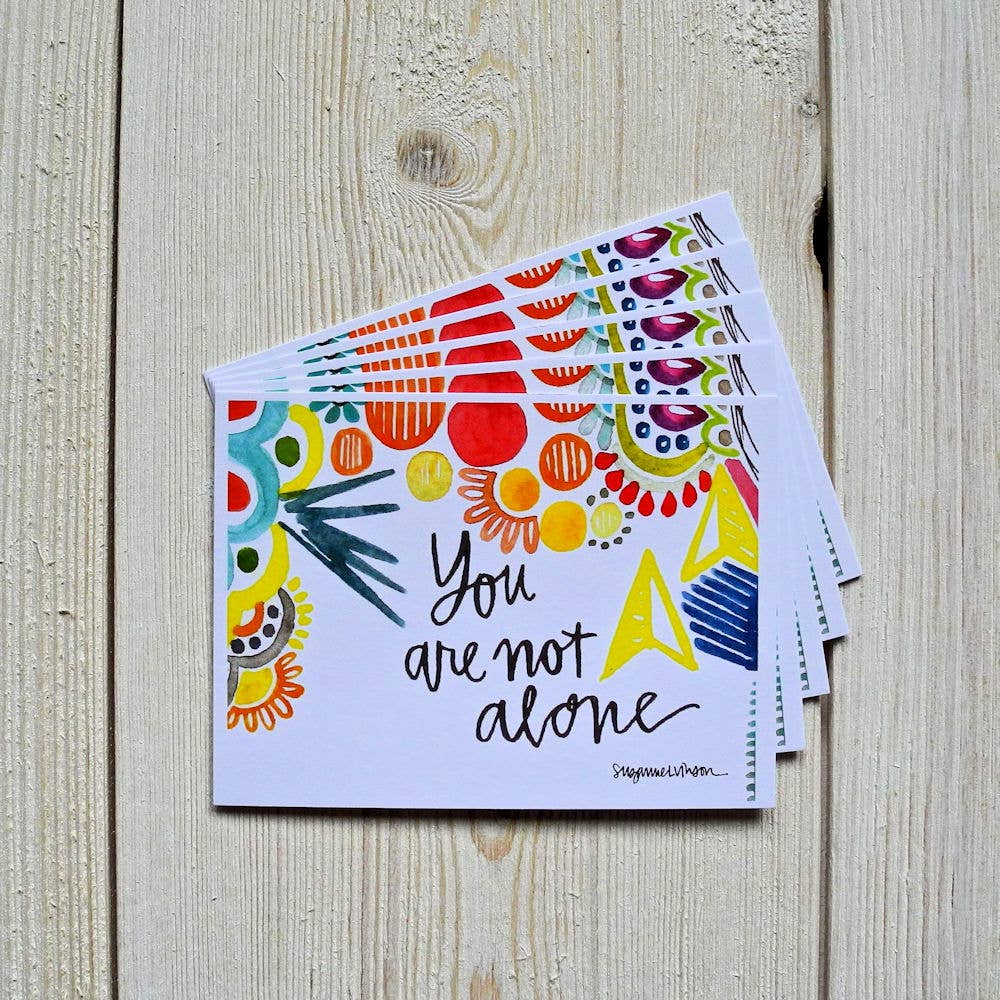 Silver Tree Art by Suzanne L. Vinson - Wholesale Stationery/Notecard Set - You Are Not Alone - Sharing Wisdom set1