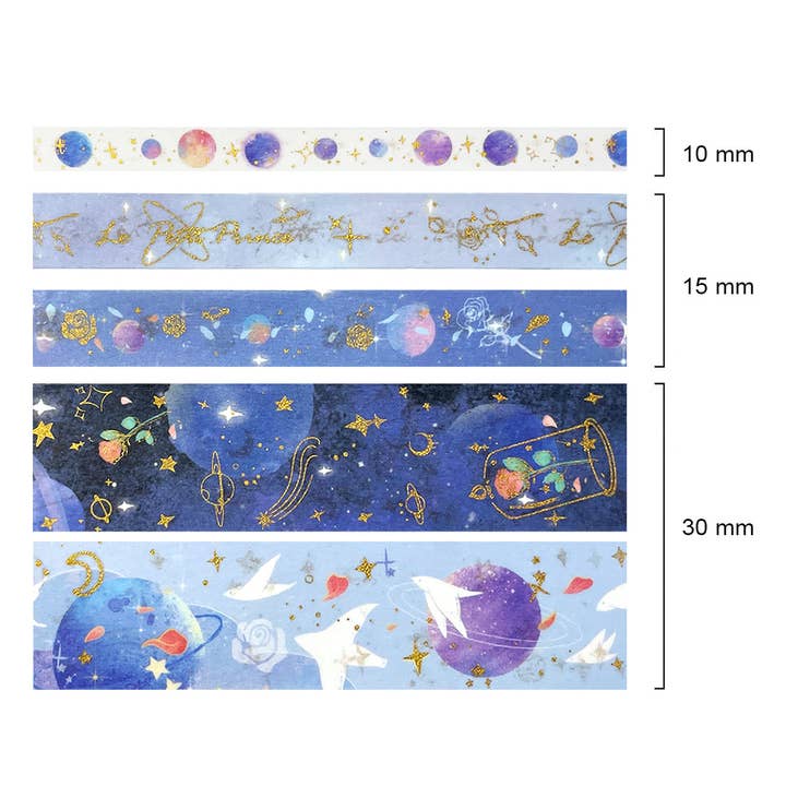 Wrapables.com - Wholesale Washi Tape - Wrapables Decorative Gold Foil Washi Tape and Sticker Set22