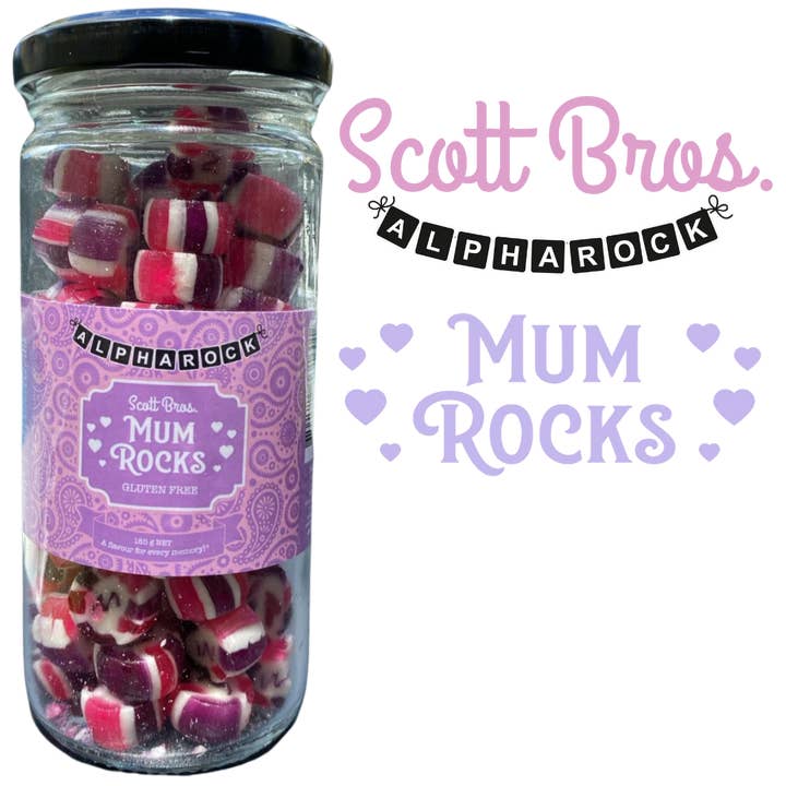 Scott Bros. CANDY - Wholesale Boiled sweets - Mum's Munchies - 4 Flavours / 48 Jars1