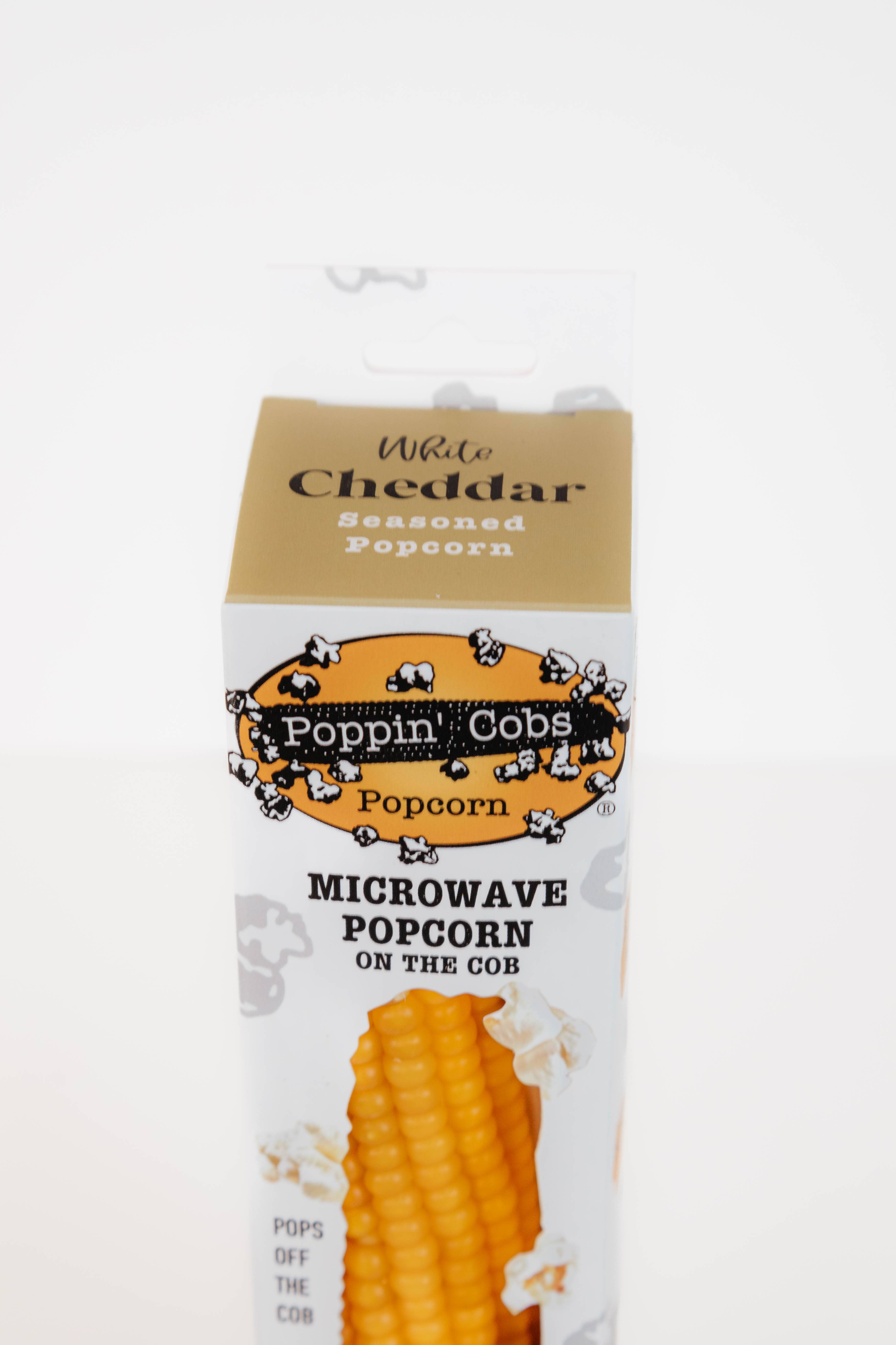 Poppin' Cobs Popcorn - Wholesale Popcorn - Popcorn on the Cob with White Cheddar Seasoning8