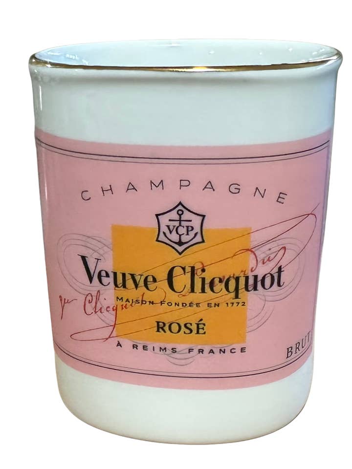 Champagneetiket blyantholder - Rosé eller Brut for engroshandel hos The French Bee & Co