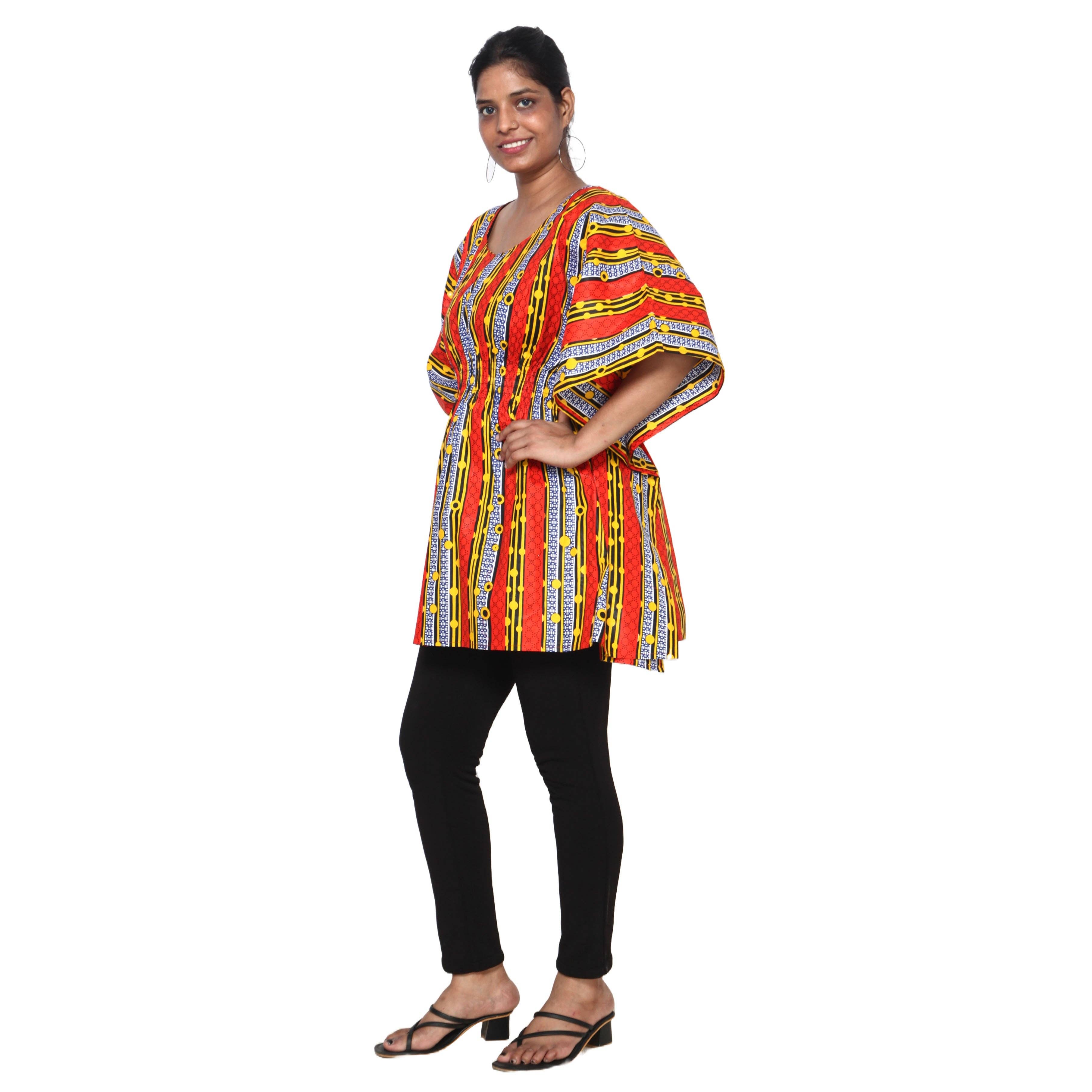African Stars - Wholesale Kaftan - Women's - Women's Half Kaftan With Elastic Waist -- FI-P1455