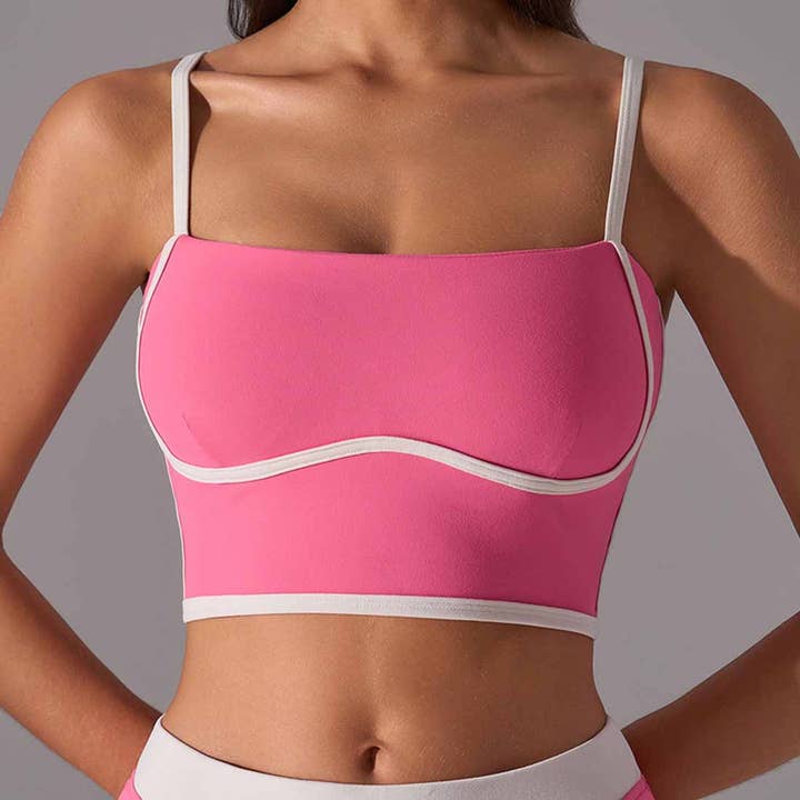 Sodalemon - Wholesale Sports Bra - Women's - Women High Support Sports Top: Color Block Training Tank6