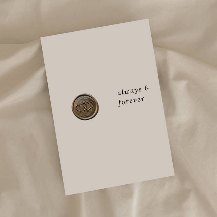 Carte de vœux Toujours et Pour Toujours AVEC SCEAU DE CIRE (Copie) pour la vente par Simple Creation Studio