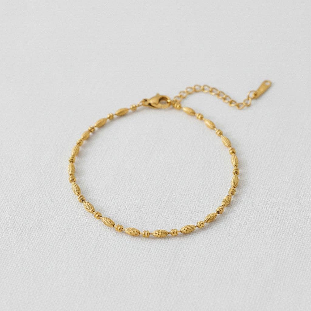 paperln - Wholesale Beaded Bracelet - Chic Oval Bead Bracelet with Elegant Design0