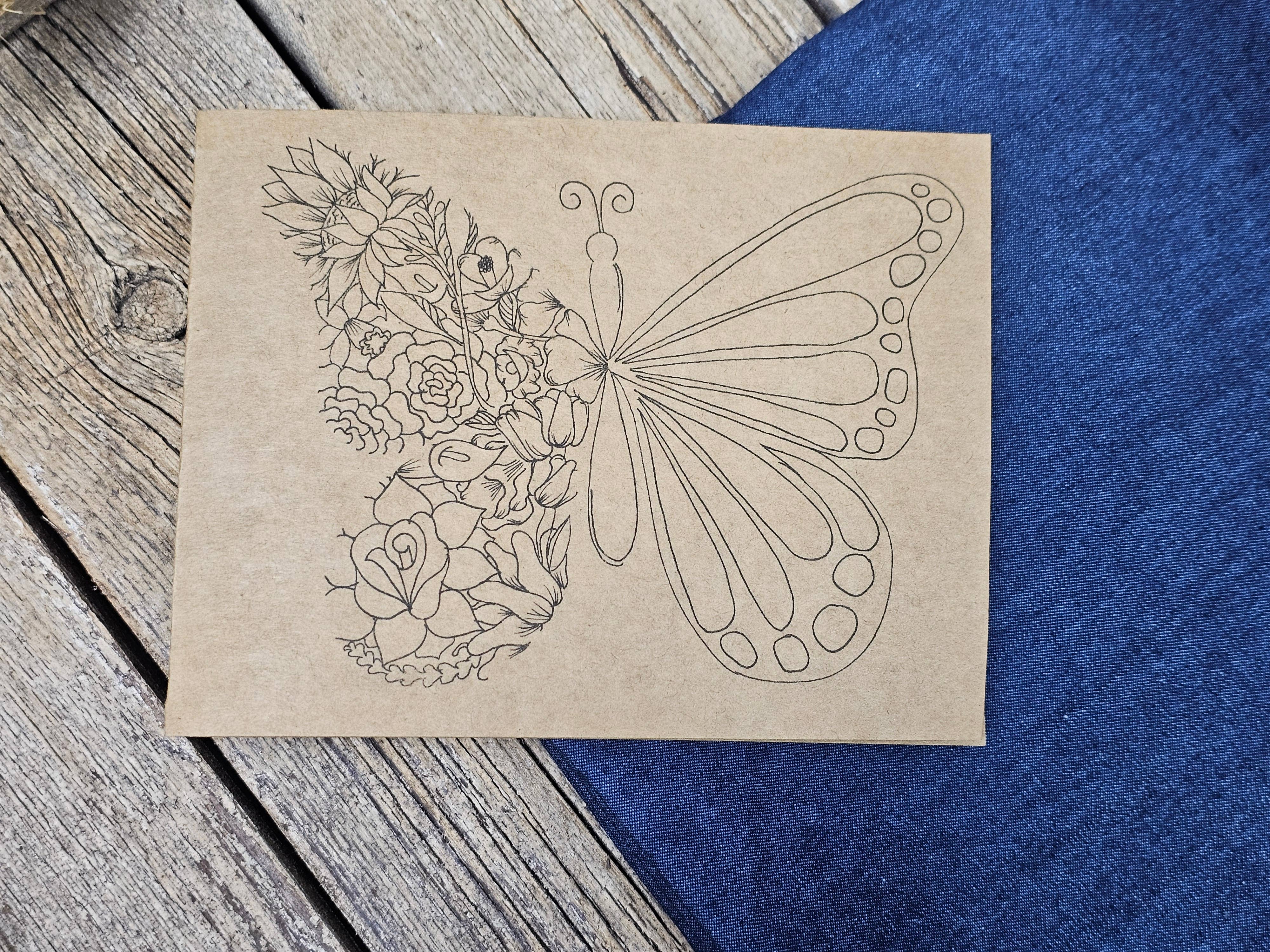 Survivors Alliance for Growth and Employment - Wholesale Stationery/Notecard Set - Set of 3- Floral Butterfly Cards1