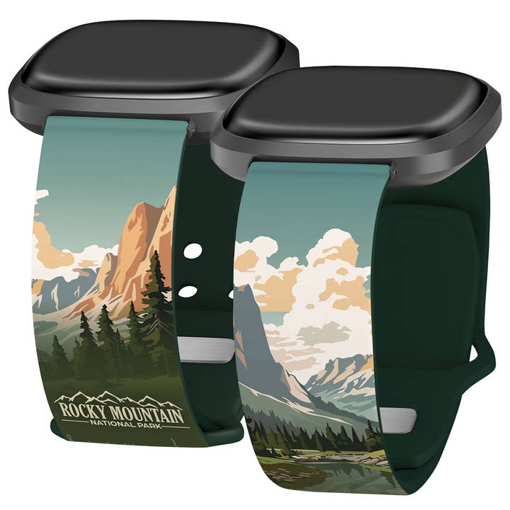 Affinity Bands - Wholesale Watch band/strap – Women's - National Parks Rocky Mountain HD Fitbit Versa 3 & Sense 1 Watch Band