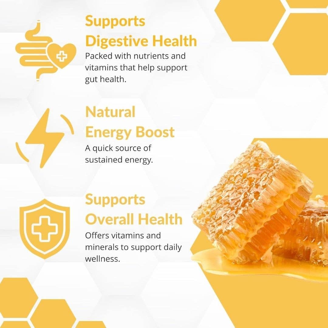 Fantozzi Honey Company - Wholesale Honey - Raw Sage Honeycomb  – Natural Raw Honey Gift, 12.3 oz4