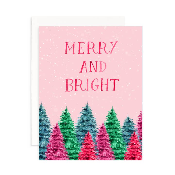 Cami Monet - Wholesale Christmas Card - Merry and Bright Christmas Greeting Card0