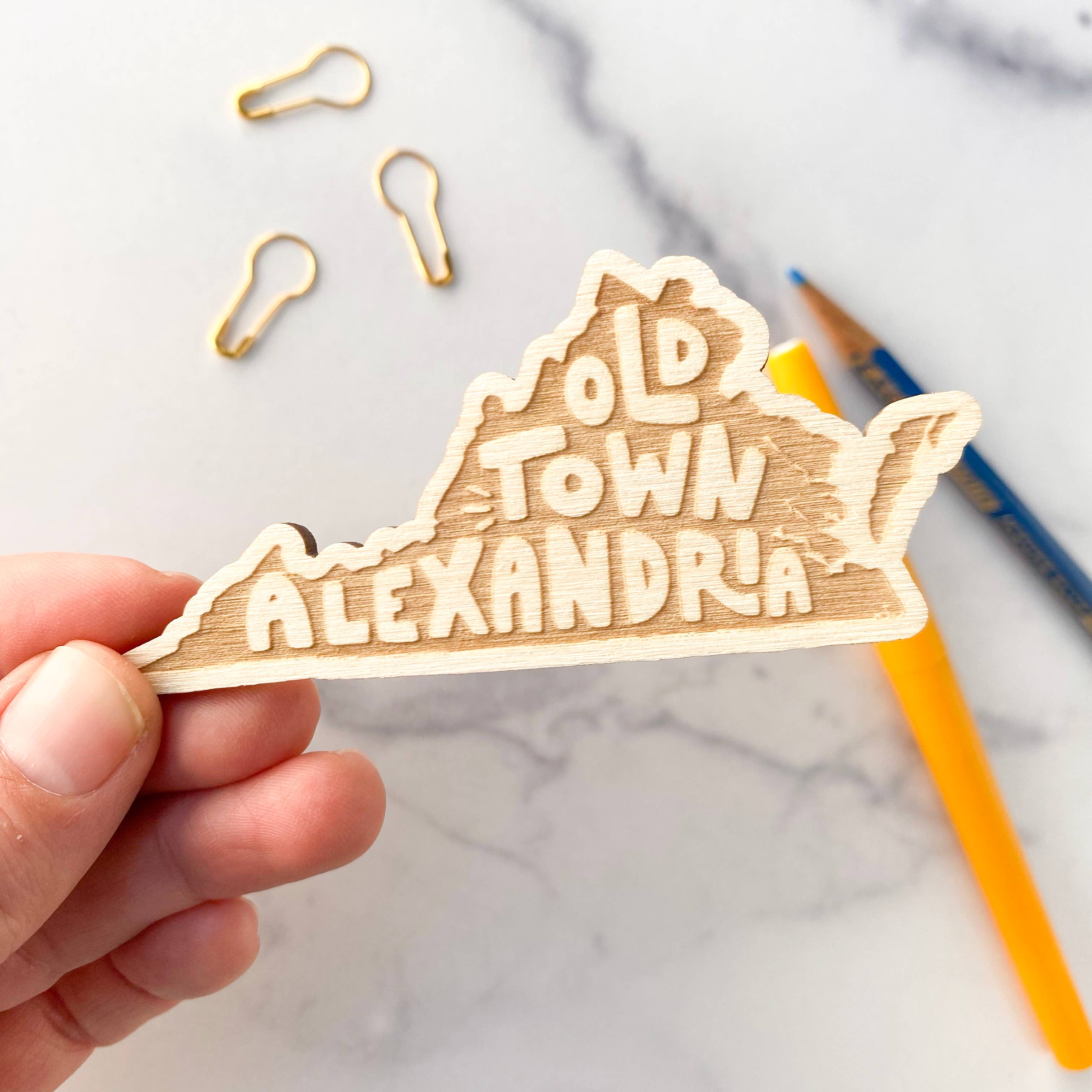 Billie Claire Illustration (Handmade) - Wholesale Magnet - Custom City-Specific Wood Magnets4