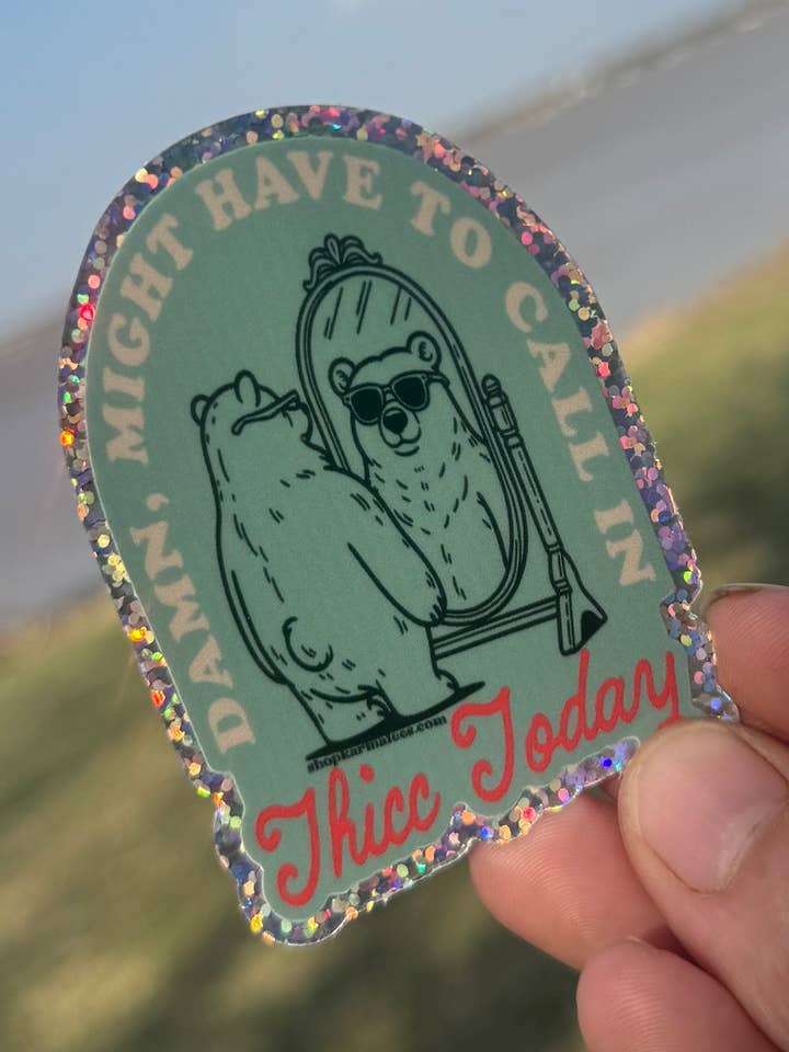 Ring in Thicc grafiskt klistermärke för wholesale av Shop Karma Tees