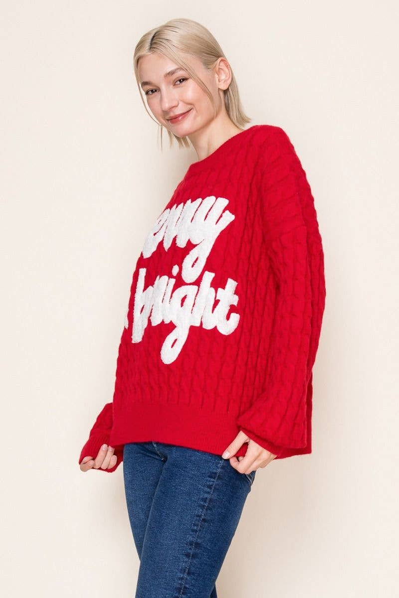 White Birch - Vendita all'ingrosso Maglione tricot - Donna - Maglione a Maniche Lunghe in Maglia Tinta Unita T113468