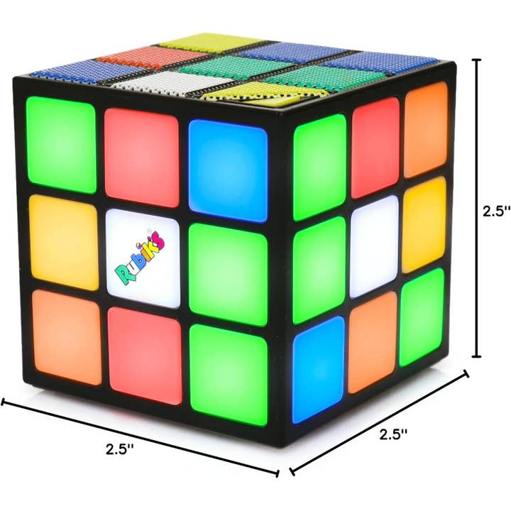 Brand Partners Group - Wholesale Speakers - Rubik's Portable LED Light-Up Cube Bluetooth Speaker7