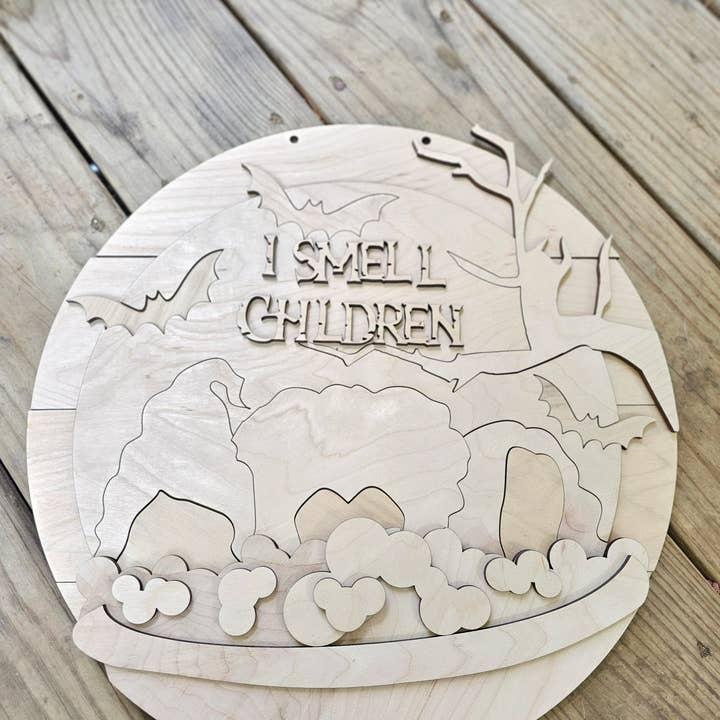 I Smell Children Door Hanger for wholesale by Severini Designs