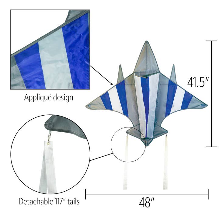 In the Breeze, LLC. - Vente Cerf-volant - Fighter Jet Kite3