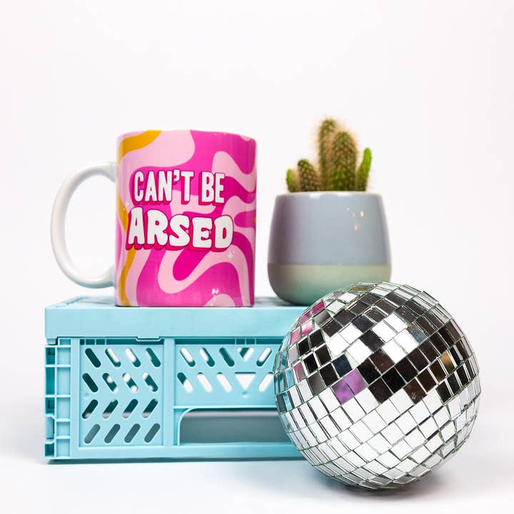 Can't be arsed mug for wholesale by Howrad Studios