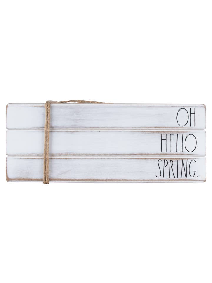 Rae Dunn “Oh Hello Spring” Vintage Spring Decorative Books for wholesale by DesignStyles Home