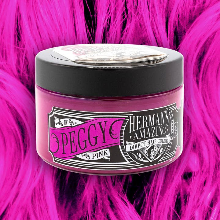 Herman's Amazing - Vente Coloration pour cheveux - UV Peggy Pink Coloration Végétalienne Semi-Permanente3