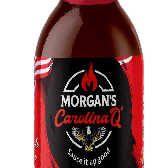 Morgan's Eastern NC Vinegar sauce for wholesale by Morgan's Carolina Q BBQ Sauces