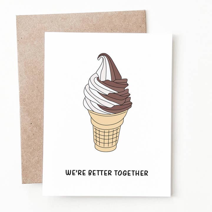 Biglietto anniversario cono gelato per la vendita all'ingrosso da parte di Nine Two Design