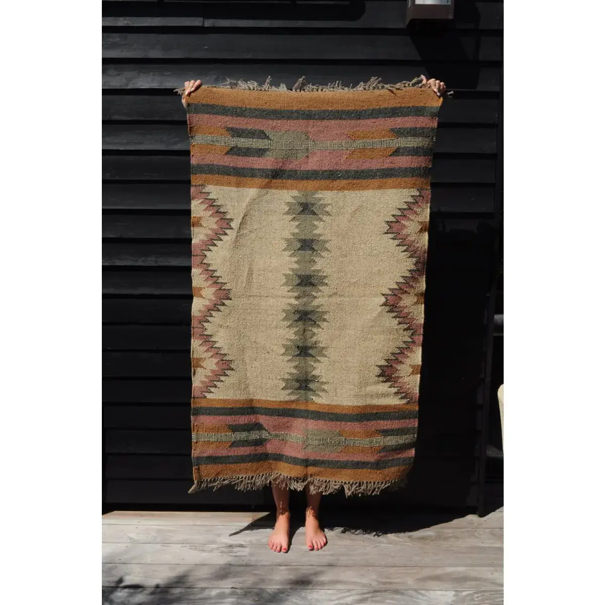 B A O B A B - Maison - Wholesale Area Rug - Ottoman Kilim Rug Wool and Jute Edirne pattern3