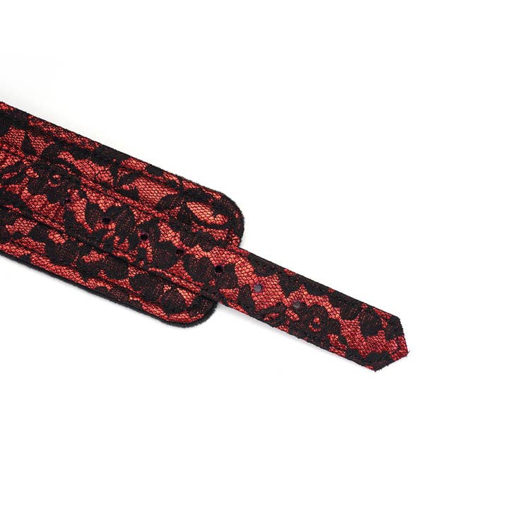 Liebe Seele - Wholesale Sex Toy - Victorian Garden Lace and Velvet Wrist Cuffs, Vegan-friendly