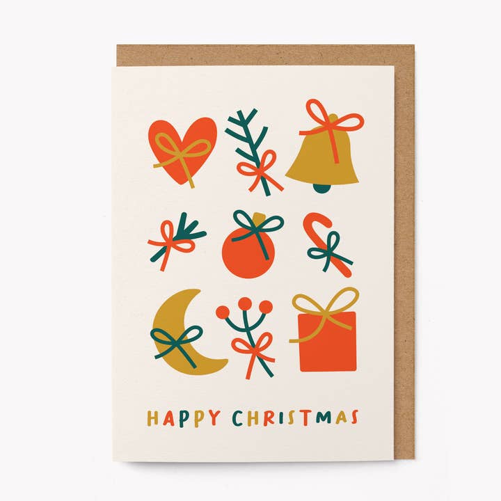 Happy Christmas - Holiday card for wholesale by Graphic Factory