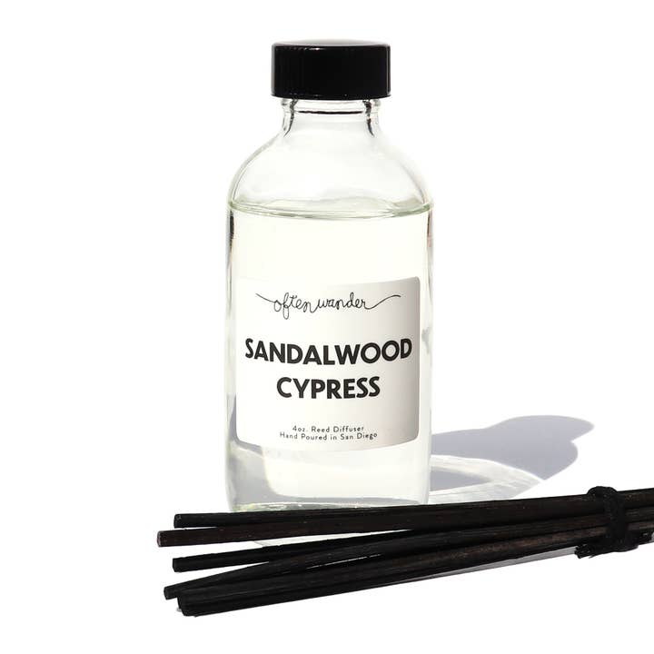 Sandalwood Cypress – Reed Diffuser – 4oz for wholesale by Often Wander
