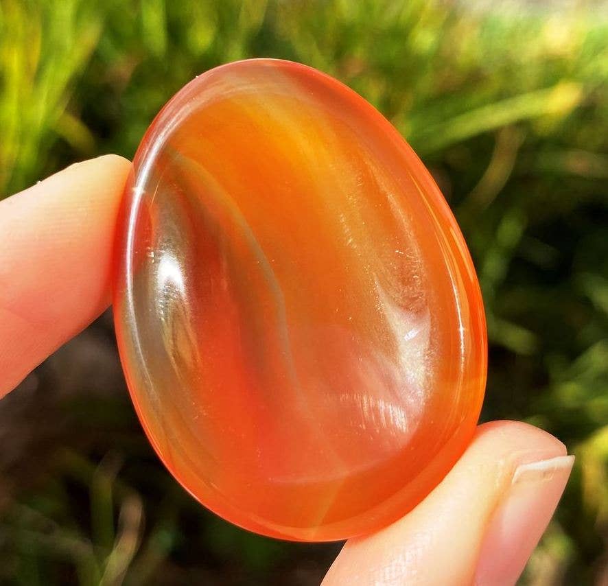 Elf Kendal Hippies – Pedra/cristal espiritual por atacado – Pedra de preocupação de cristal, pedra de polegar de cristal, gema calmante por Elf9