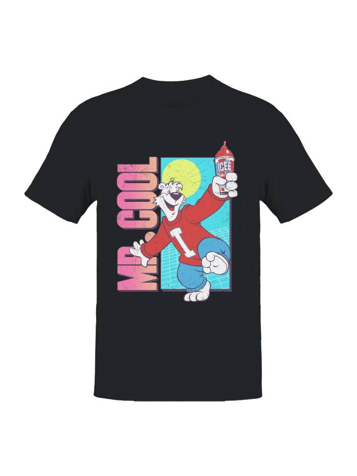Officially Licensed Icee Mr. Cool Bear Fun Retr Men's T-shirt for wholesale by Snack Tees