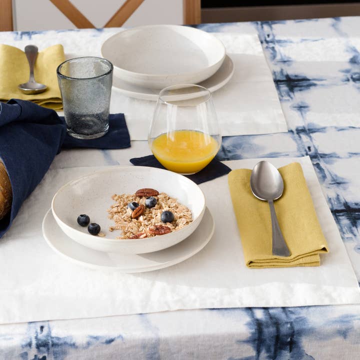 Linen Tales - Wholesale Dinner & Cloth Napkin - Lemon Curry Linen Napkins Set of 2