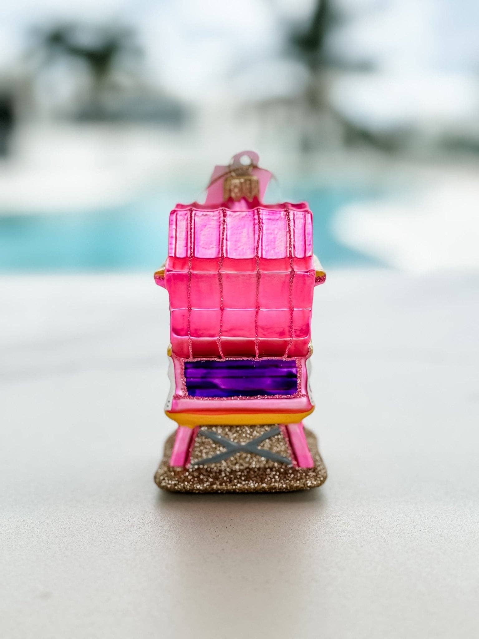 DECO X MIA - Wholesale Ornament - Miami Beach Lifeguard Tower Ornament (Pink)3