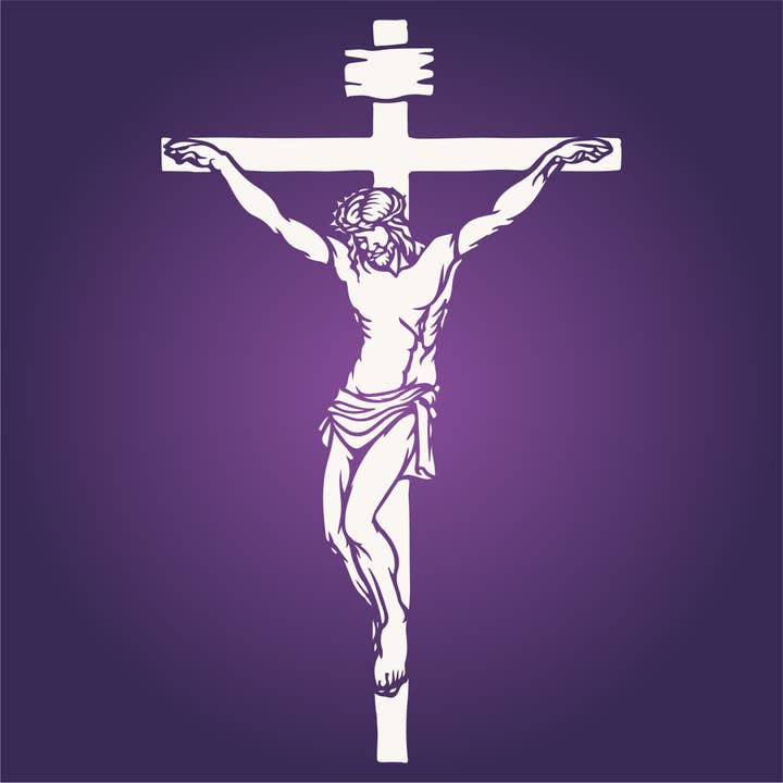 Craft Kreatively - Wholesale Stencil/Craft Die - Crucifixion Stencil | Reuseable | Mylar | 3 sizes
