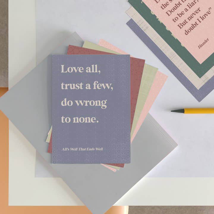 Shakespeare Quote Postcard Set for wholesale by Bookishly (US Duties Paid)