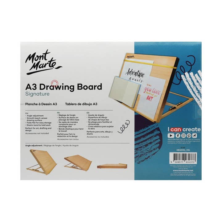 Mont Marte Usa, Inc. - Wholesale Drawing Board - Kids & Baby - Drawing Board Signature A3 (18.5 x 14.2in)1
