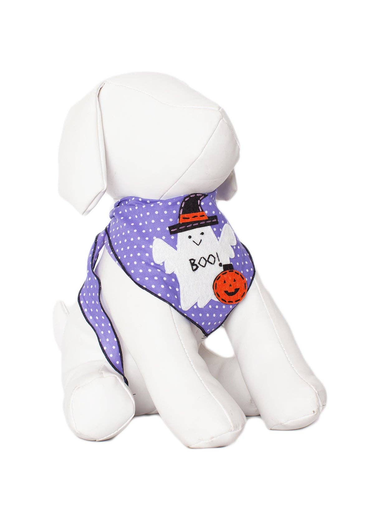 Purple Boo and Friends Dog Bandana Halloween Pet Costume Scarf for wholesale on Faire2