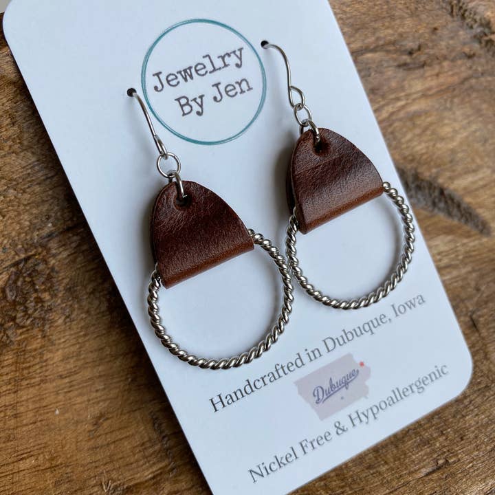 Jewelry By Jen - Wholesale Dangle Earrings - Twisted Hoop Earrings: Tennessee Whiskey1