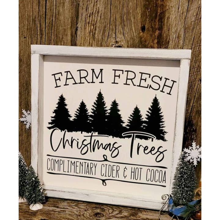 Arbres de Noël frais de ferme, décoration de Noël, décoration de ferme pour la vente par Kollman Custom Creations