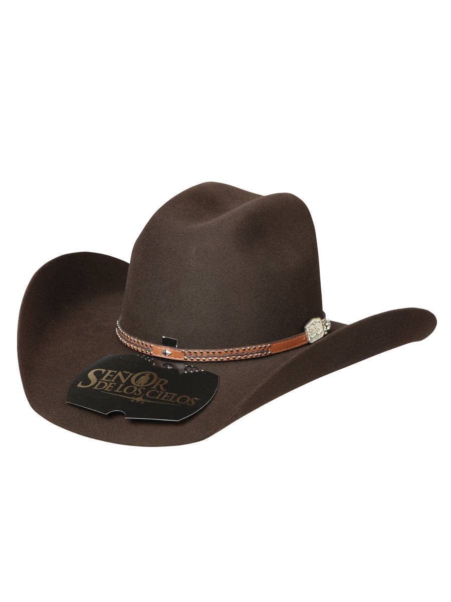 J&J WESTERN WEAR - Vente Chapeau de cowboy – unisexe - Chapeau western en feutre marron 50X « El General »
