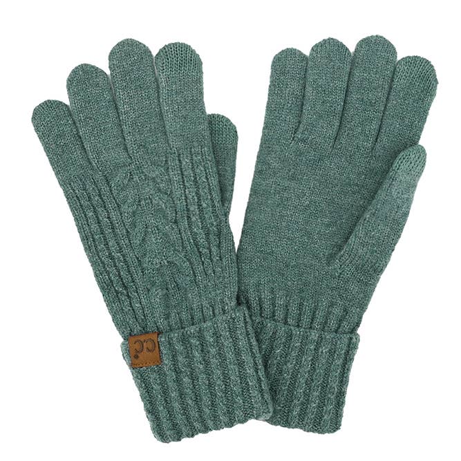 Assorted Color 12pairs C.C Cable Knit Winter Gloves for wholesale on Faire