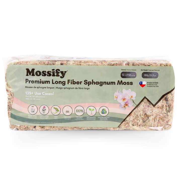 Mossify - Wholesale Planting/Potting Soil - Premium Long Fiber Sphagnum Moss