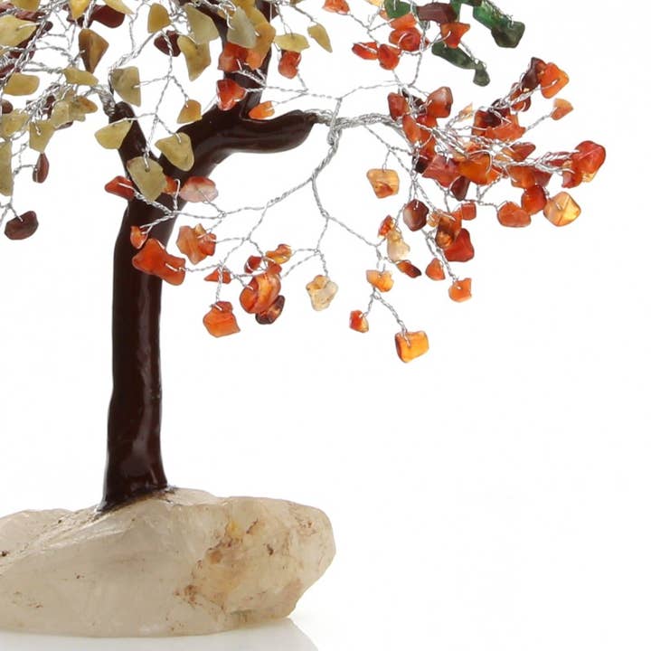 UniArt - Wholesale Ornament - Tree with chakra stones and quartz base4
