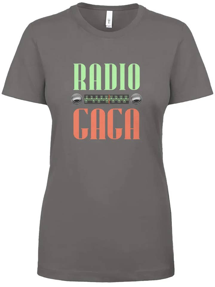"Radio GaGa" Women's Ideal Crew for wholesale by Amp'd Apparel Company