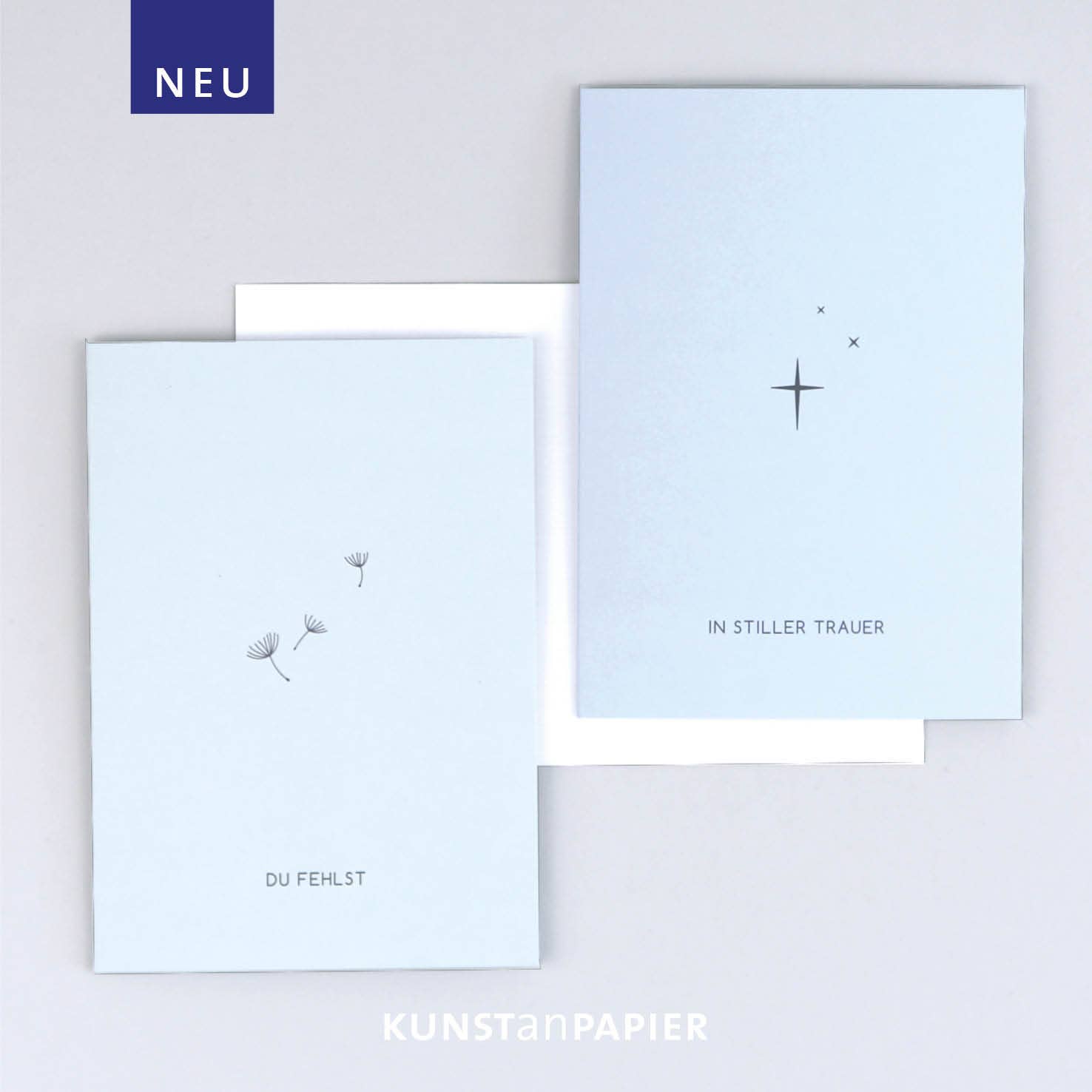 Kunst an Papier - Venta al por mayor Tarjeta de condolencias - Tarjeta de condolencias Nora flor5