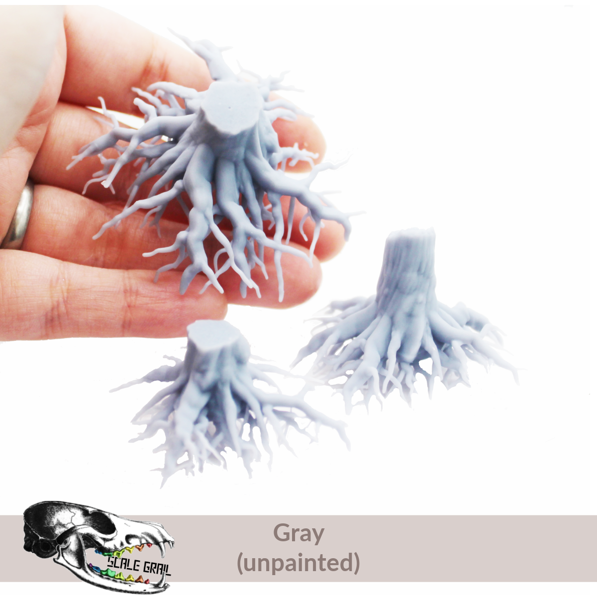 Gray Tree stumps with Roots | The Scale Grail for wholesale on Faire0
