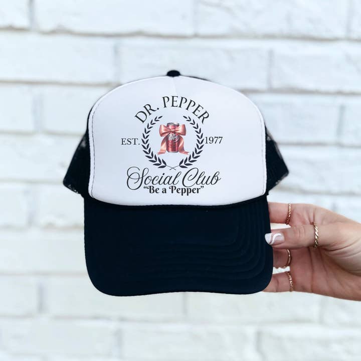 H+P Wholesale - Wholesale Trucker Hat - Women's - Dr Pepper Social Club - trucker hat