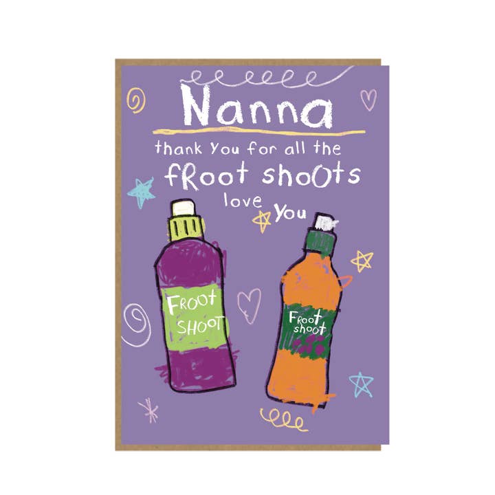 Nanna Fruit Shoot - Grappige Moederdagkaart - 10x15 cm voor wholesale door Pickled Prints