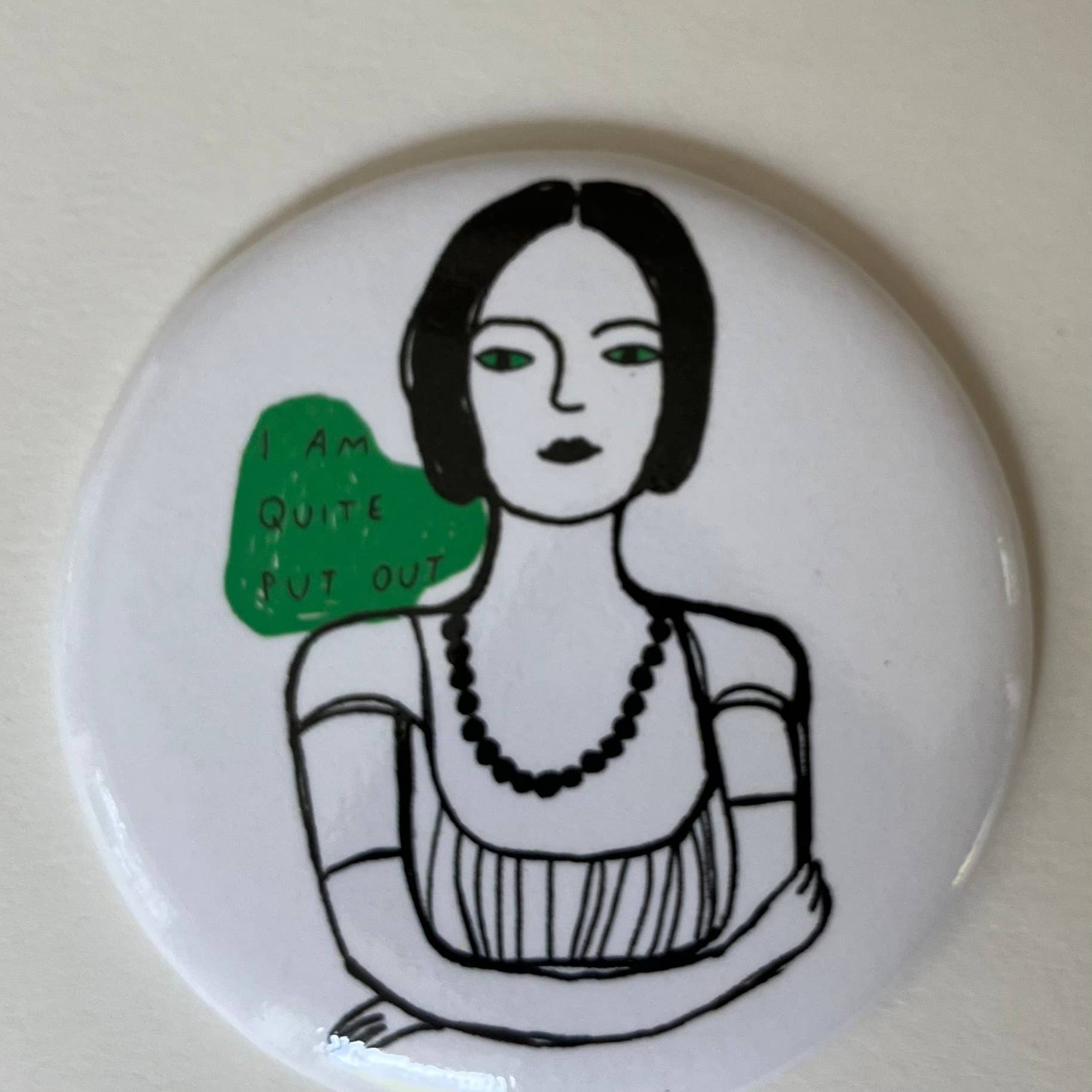 Colleen Harrington Studio - Vente Aimants - Aimant rond de 2,25 pouces - Je suis assez épuisé6