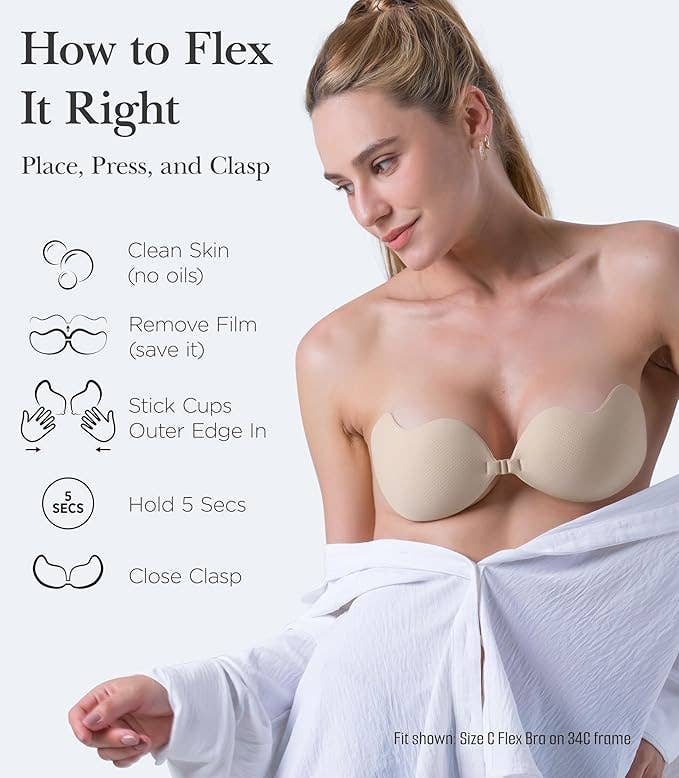 Nippies - Wholesale Bra - Women's - Nippies Flex Bra Adhesive Strapless Bra8