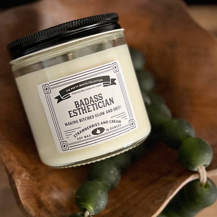 Badass Esthetician - Potty Mouth Candle for wholesale by Second Chance by Lianna